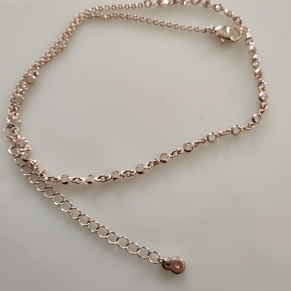 Buckle Gold Tone And Crystal Necklace - Picture 2 of 4